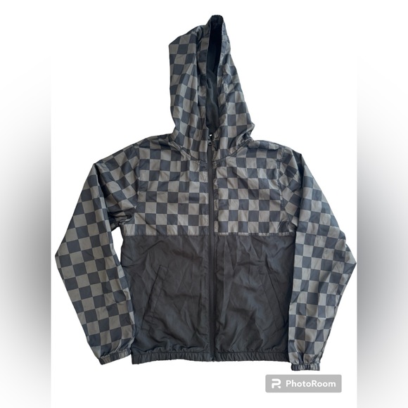 Other - Big Boys stylish Independent Black and Gray Windbreaker / Raincoat Jacket